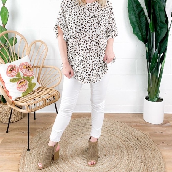 Honeyme: Leopard Print Poncho - Picture 4 of 5